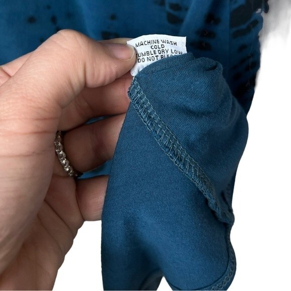 Bryn Walker Stretch Jersey Knit Tie Dye High Low Oversized Tunic Top Size Small - Picture 5 of 6